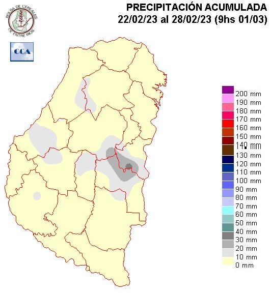 Mapa de precipitaciones