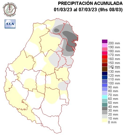 Mapa de precipitaciones