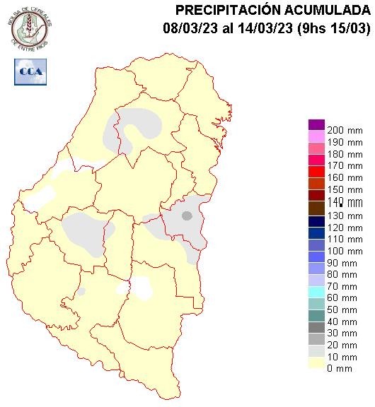 Mapa de precipitaciones