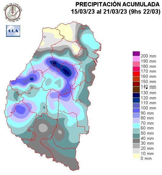 Mapa de precipitaciones