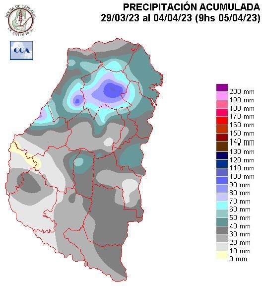 Mapa de precipitaciones