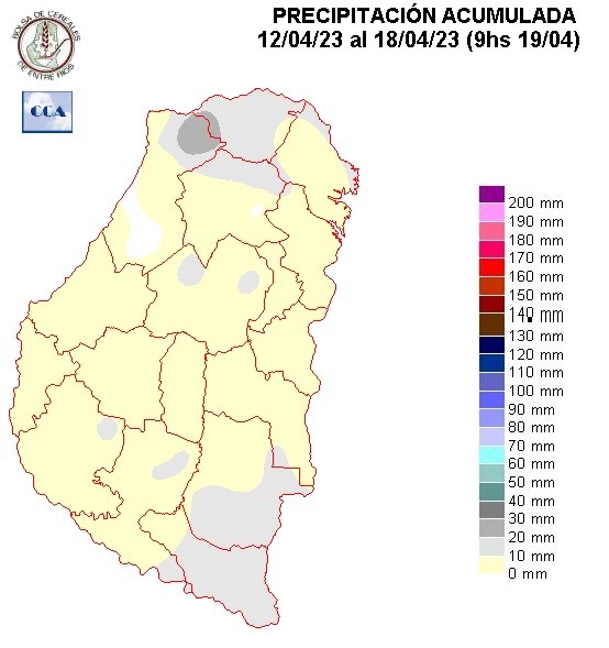 Mapa de precipitaciones