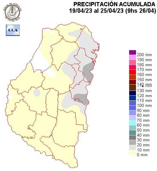 Mapa de precipitaciones