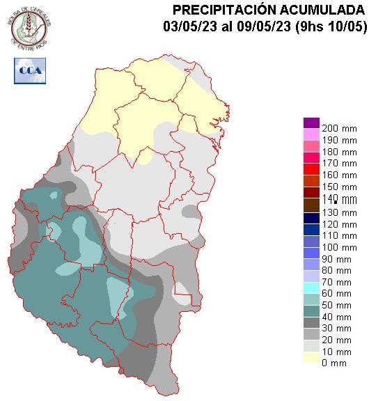 Mapa de precipitaciones