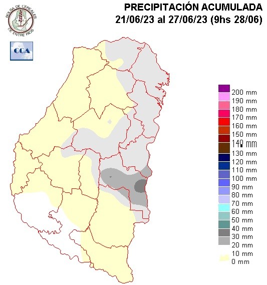 Mapa de precipitaciones