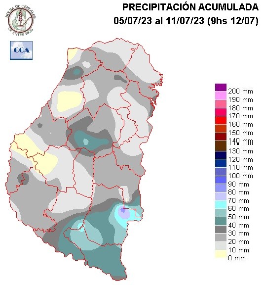 Mapa de precipitaciones