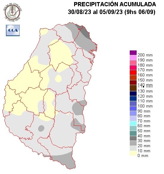 Mapa de precipitaciones