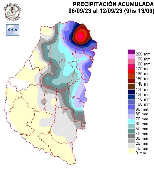 Mapa de precipitaciones