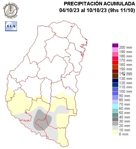 Mapa de precipitaciones