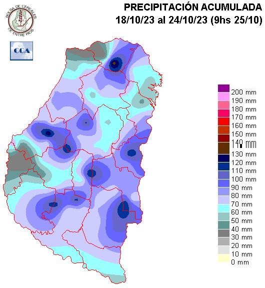 Mapa de precipitaciones