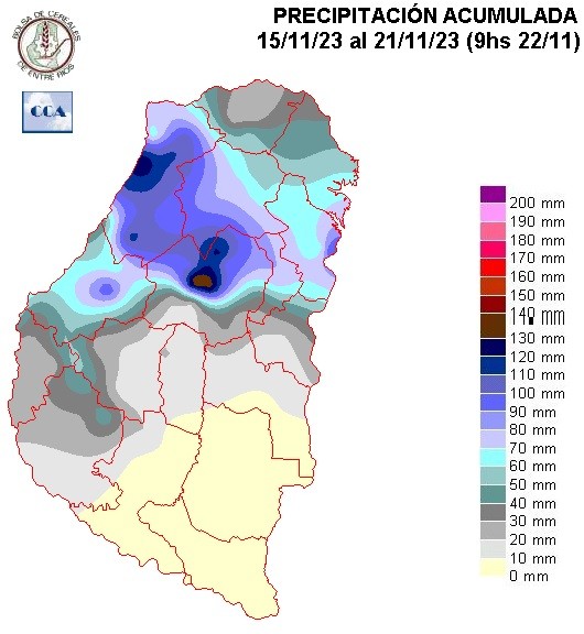 Mapa de precipitaciones