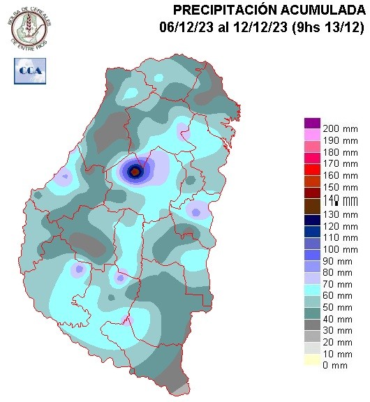 Mapa de precipitaciones