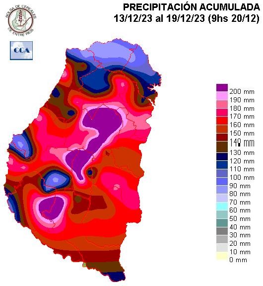 Mapa de precipitaciones