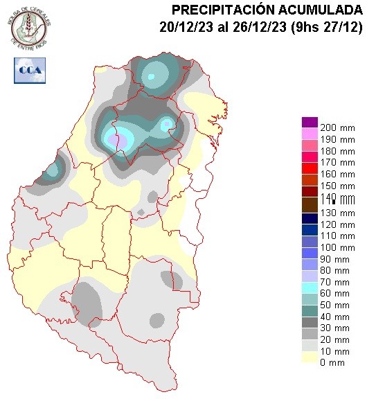 Mapa de precipitaciones