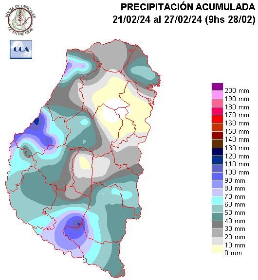 Mapa de precipitaciones