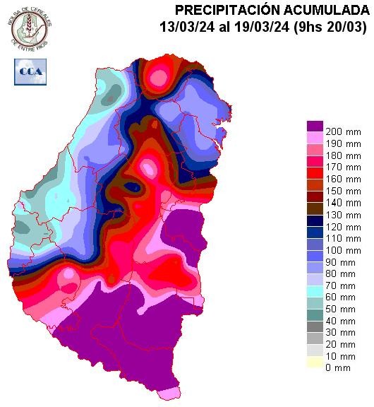 Mapa de precipitaciones