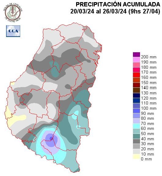 Mapa de precipitaciones