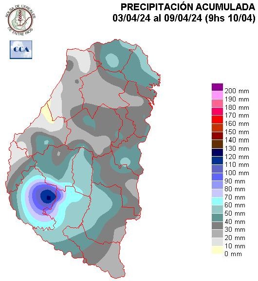 Mapa de precipitaciones