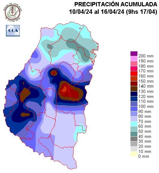 Mapa de precipitaciones