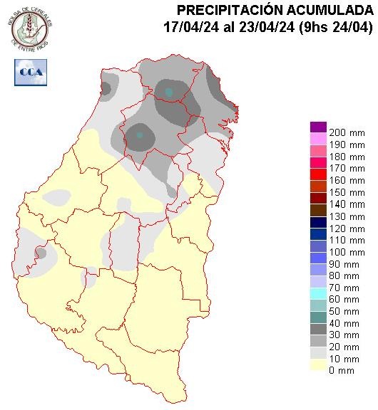 Mapa de precipitaciones