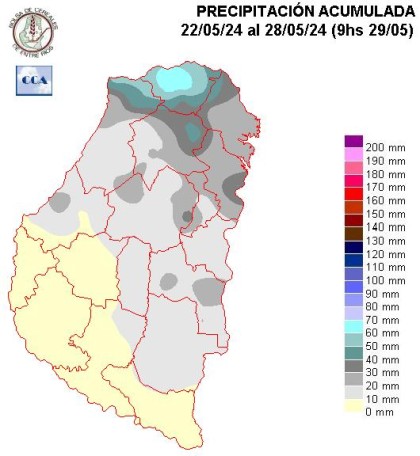 Mapa de precipitaciones