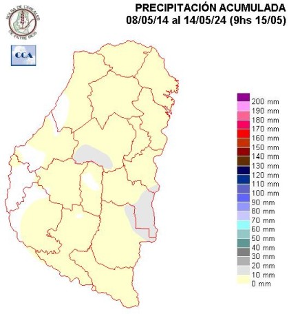 Mapa de precipitaciones