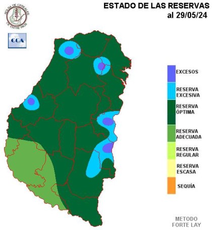 Mapa de reservas