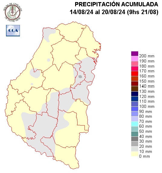 Mapa de precipitaciones