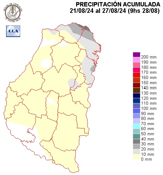 Mapa de precipitaciones