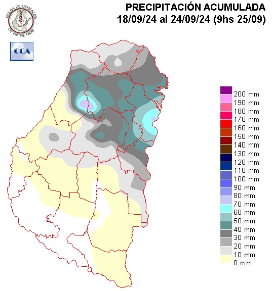 Mapa de precipitaciones