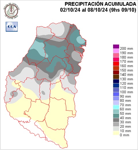 Mapa de precipitaciones