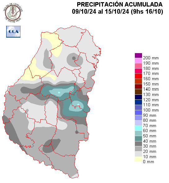 Mapa de precipitaciones