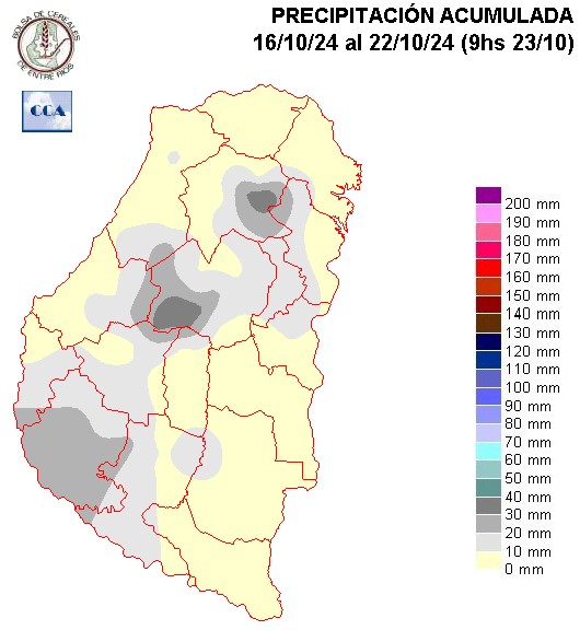 Mapa de precipitaciones