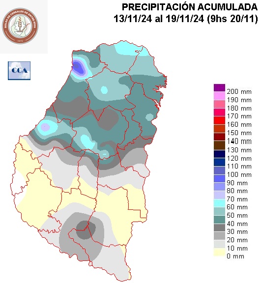 Mapa de precipitaciones