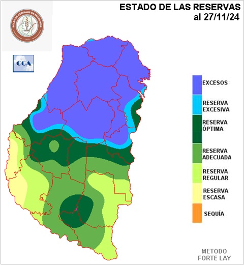 Mapa de reservas