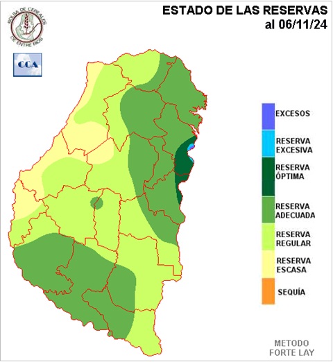 Mapa de reservas