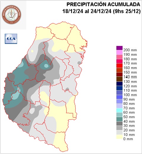 Mapa de precipitaciones