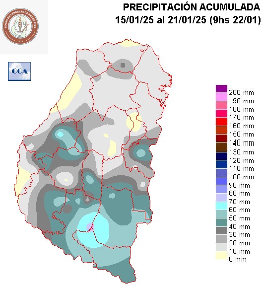 Mapa de precipitaciones