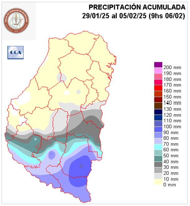 Mapa de precipitaciones