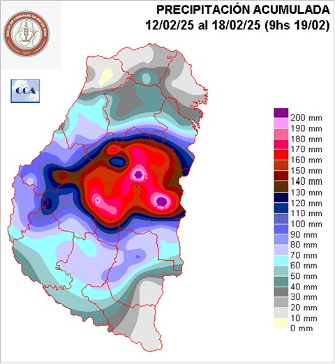 Mapa de precipitaciones