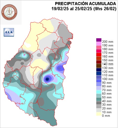 Mapa de precipitaciones