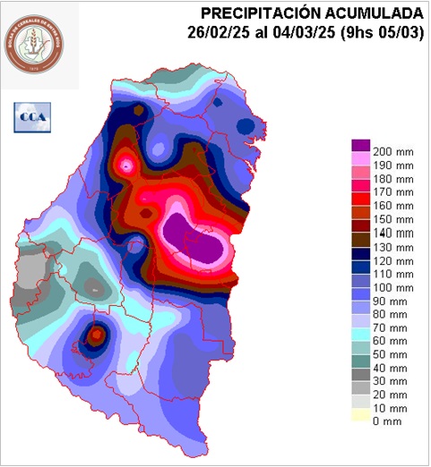 Mapa de precipitaciones