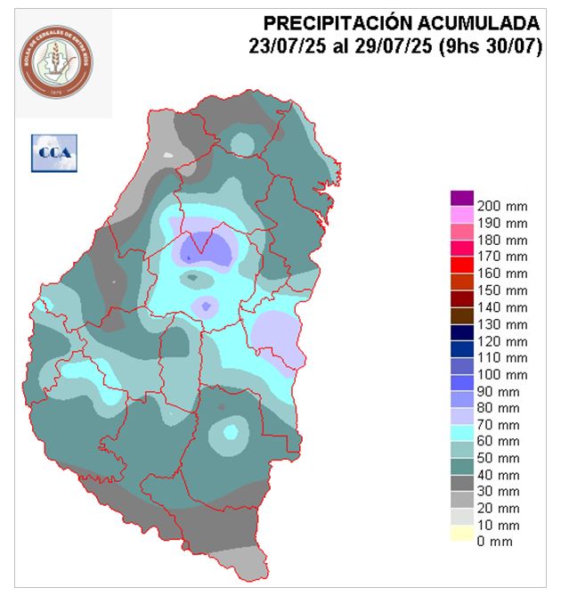 Mapa de precipitaciones