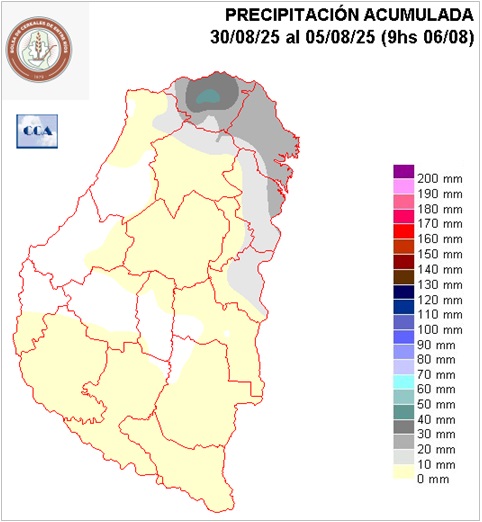 Mapa de precipitaciones