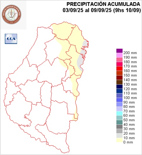 Mapa de precipitaciones