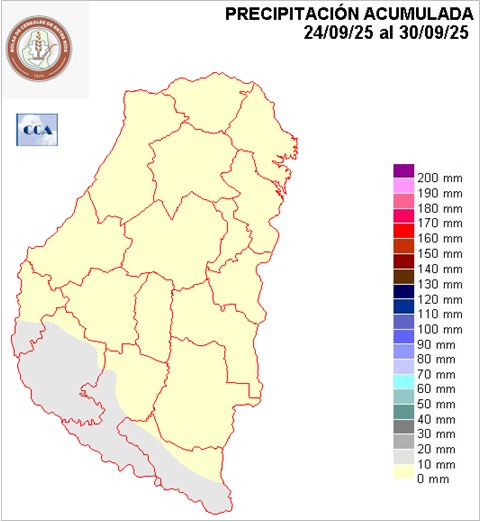 Mapa de precipitaciones