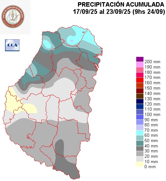 Mapa de precipitaciones