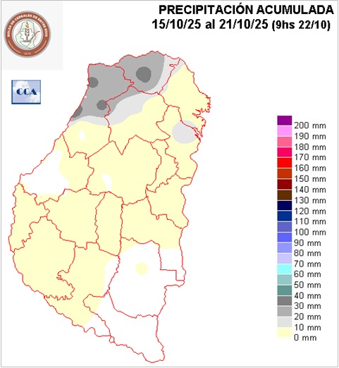 Mapa de precipitaciones