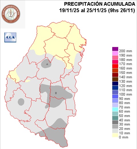 Mapa de precipitaciones